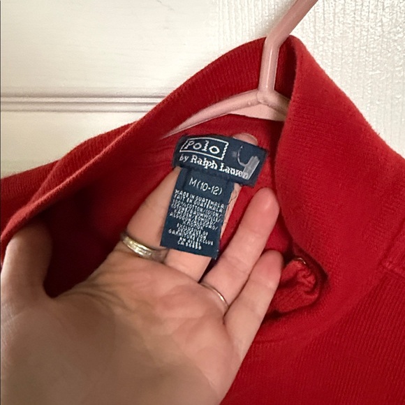 Polo Ralph Lauren 1/4 Zip Crew sweater, Size Medium - Picture 2 of 5